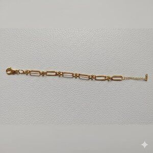 Stainless Steel Paperclip Style Bracelet